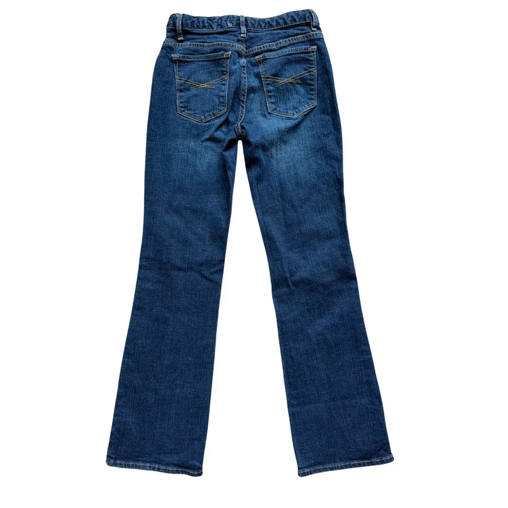 GapKids Bootcut Jeans Girls 12 Blue Stretch Denim Adjustable Waist 1352539